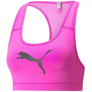 Stanik Puma Mid Impact 4Keeps Bra Deep W 520304 (kolor Różowy, rozmiar L) - Biustonosze - miniaturka - grafika 1