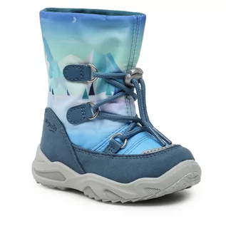 Buty dla chłopców - Śniegowce Superfit GORE-TEX 1-009238-8000 M Blue - grafika 1