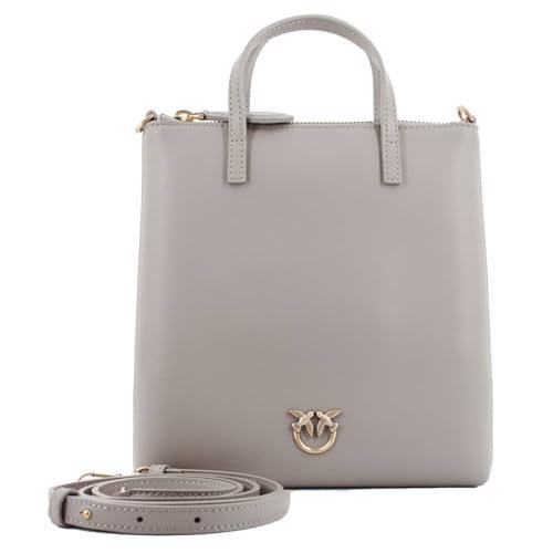 Pinko Mini Shopper Cielęcina Jedwab, Torba Damska, I68Q_Orzech-Antique Gold, I68q_orzech-antyczne złoto