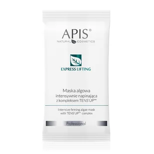 Apis Express Lifting, Maska algowa z kompleksem TENS'UP, 20g 15496-uniw - Maseczki do twarzy - miniaturka - grafika 1
