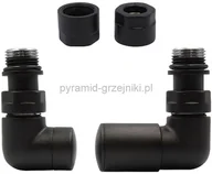 Zawory i kraniki - Varioterm Zawór regulacyjny Vision ze złączką PEX/CU - czarny str. miedziana - CU 15 mm prawy VIR14P(CU) - miniaturka - grafika 1