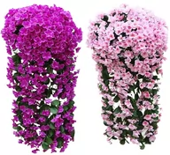 Sztuczne kwiaty - Sztuczna Surfinia 2 szt. - ciemny róż - miniaturka - grafika 1