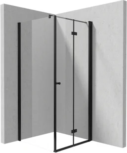 Kabina prysznicowa Deante Kerria Plus 90x90 kwadratowa nero transparentne uniwersalna KKNNX09S09 - Kabiny prysznicowe - miniaturka - grafika 1