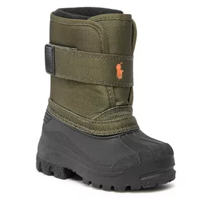 Śniegowce Polo Ralph Lauren RF104287 M OLIVE NYLON/BLACK W/ ORANGE PP - Buty dla chłopców - miniaturka - grafika 1