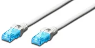 Kable miedziane - Digitus Kabel patch-cord UTP CAT.5E weiß 1.5 m 15 LGW DK-1512-015/WH - miniaturka - grafika 1