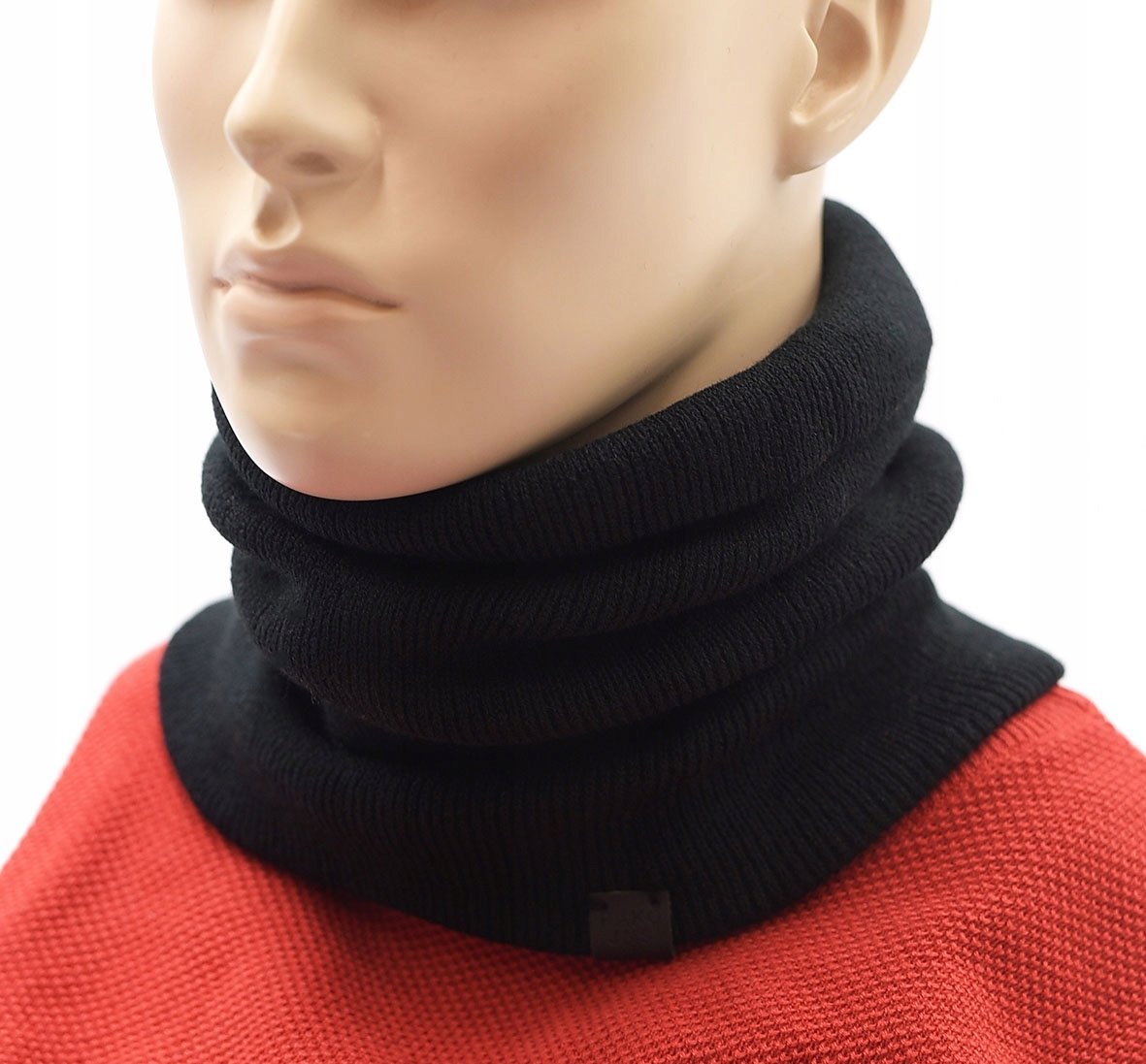 Komin męski damski dwuwarstwowy ciepły BASIC