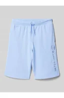 Spodnie sportowe damskie - Szorty z dzianiny dresowej z wyhaftowanym logo - Champion - miniaturka - grafika 1