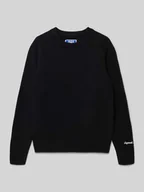 Swetry dla chłopców - Sweter o kroju regular fit z efektem dzianiny model ‘Jorno’ - miniaturka - grafika 1