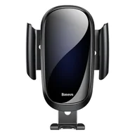 Uchwyty samochodowe do telefonów - Baseus Future Gravity Car Mount grawitacyjny uchwyt samochodowy na kratkę wentylacyjną nawiew czarny (SUYL-WL01) - miniaturka - grafika 1