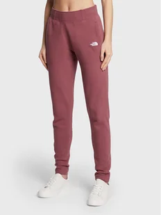 The North Face Spodnie dresowe W Nse NF0A55GS Bordowy Slim Fit - Spodnie sportowe damskie - miniaturka - grafika 1