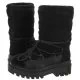 Kozaki damskie - Śniegowce Flatform Snow Boot Sherpa Wn Triple Black YW0YW01195 0GT (CK410-a) Calvin Klein - miniaturka - grafika 1