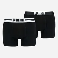 Majtki męskie - Komplet męskich majtek 2 sztuki Puma Placed Logo Boxer 2p 90651903 S Czarny (8718824117089) - miniaturka - grafika 1