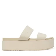 Klapki i japonki damskie - Klapki Calvin Klein Jeans Flatform Sandal Webbing In YW0YW01789 Écru - miniaturka - grafika 1