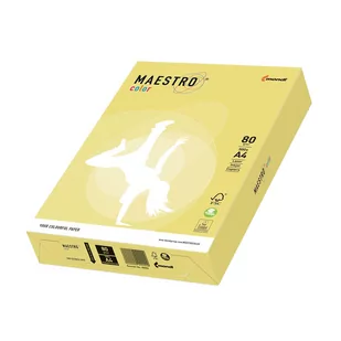Maestro INNY A4 Color Trendy 80g 500ark Cytrynowy Zg34 126L803 - Papier do drukarek - miniaturka - grafika 1