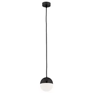 Lampy sufitowe - Lampa Wisząca Orfeo 8203 1Xe14 Czarna/Opal - miniaturka - grafika 1