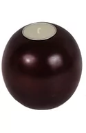 Świeczniki - Drewniany świecznik na podgrzewacze, TYP: ball tealight gładki - miniaturka - grafika 1