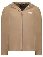 Odzież trekkingowa męska - Geographical Norway Kurtka polarowa "Tugood" w kolorze szarobrązowym - miniaturka - grafika 1