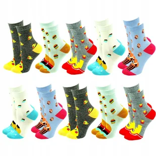 10x Skarpety Długie Skarpetki Kolorowe Damskie Bawełniane Bawełna 35-38 - Skarpetki damskie 10x Skarpety Długie Skarpetki Kolorowe Damskie Bawełniane Bawełna 35-38 - Skarpetki damskie - miniaturka - grafika 1