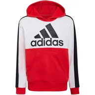 Odzież sportowa dziecięca - Bluza dla dzieci adidas Colorblock Fleece Hoodie - miniaturka - grafika 1