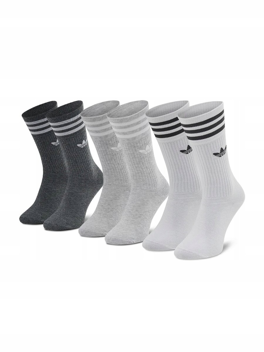 Adidas Skarpetki adidas 3 Stripes Crew Sock wielokolorowy rozmiar 43-46