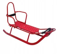 Sanki i ślizgacze - Sanki Piccolino Czerwone Grube płozy - miniaturka - grafika 1