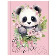 Teczki i skoroszyty - Teczka z gumką A4 Panda 10 DERFORM - miniaturka - grafika 1