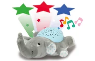 Projektory dla dzieci - Jamara Dreamy Elephant nocna lampka dziecięca Wolnostojący Niebieski, Szary LED - miniaturka - grafika 1