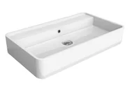 Umywalki - Flaminia Miniwash Umywalka nablatowa 75x42 cm biała MW75PR - miniaturka - grafika 1