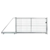 Ogrodzenia - Naterial Brama przesuwna Modus 3x1.5 m lewa srebrna - miniaturka - grafika 1