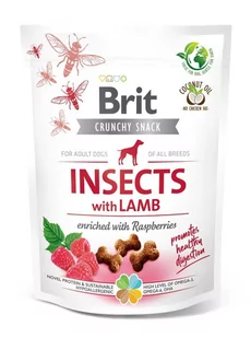 Brit BRIT CARE Dog Crunchy Cracker Insects rich in Lamb 200g 50561-uniw - Przysmaki dla psów - miniaturka - grafika 1