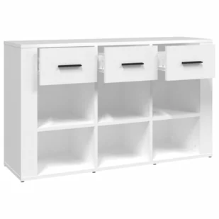 Komoda, biała, 100x30x59,5 cm, materiał drewnopochodny Lumarko! - Komody - miniaturka - grafika 9