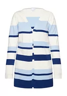 Swetry damskie - usha BLUE LABEL Dzianinowy kardigan damski 15426485, Biały, niebieski, granatowy, XS-S - miniaturka - grafika 1