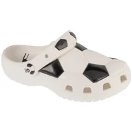 Buty dla dziewczynek - Klapki Crocs Classic Soccer Ball Clog Jr 210157-103 białe - miniaturka - grafika 1