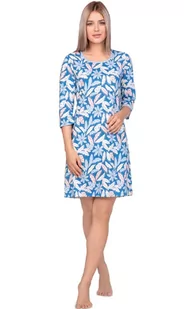 KOSZULA REGINA 406 (kolor granat, rozmiar M) - Piżamy damskie - miniaturka - grafika 2