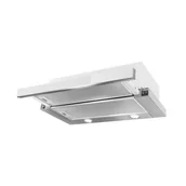 Okapy kuchenne - Toflesz Vega 50 OK7-005 Inox/szkło biały - miniaturka - grafika 1