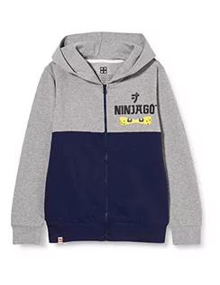 Bluzy dla chłopców - LEGO Chłopięca bluza z kapturem Ninjago, 590 Dark Navy, 92 cm - grafika 1