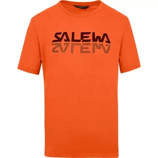 Koszulki męskie - Salewa Męski T-shirt Reflection Dri-rel M S/S pomarańczowa pomarańczowy L 00-0000027852 - grafika 1