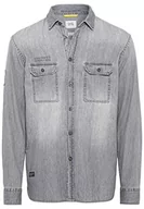 Koszule męskie - Camel Active Męska Koszula 409130/8S20, Szary (Stone Grey), Xxl - miniaturka - grafika 1