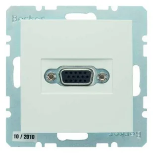 Hager Polo Gniazdo VGA śnieżnobiały mat S.1/B.1/B.3/B.7 Glas 3315401909 3315401909 - Gniazdka elektryczne - miniaturka - grafika 1
