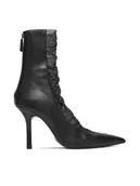 Botki damskie - Patrizia Pepe Botki 2Y0020/V038-K103 Czarny - miniaturka - grafika 1