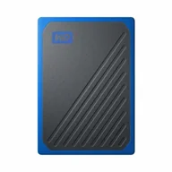 Dyski SSD - WD dysk SSD przenośny My Passport Go (500GB | USB 3.0) niebieski - miniaturka - grafika 1