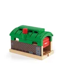 Pociągi dla dzieci - Brio Lokomotywownia z bramą - 3+ - miniaturka - grafika 1