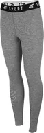 Legginsy - Legginsy damskie 4F szary melanż NOSH4 SPDF001 25M-2XL - miniaturka - grafika 1