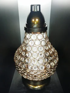 Znicz Lampion Karafa PREMIUM Złota - Lampiony i znicze - miniaturka - grafika 1