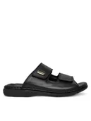 Klapki i japonki męskie - Rieker Klapki 25590-00 Czarny - miniaturka - grafika 1