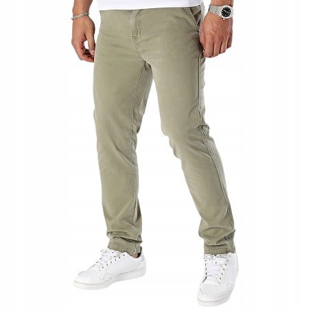 REDSKINS MĘSKIE SPODNIE CHINOS KLASYCZNE KHAKI 34 6BA