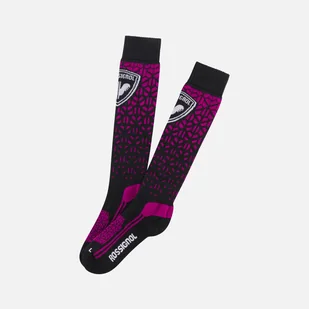 Damskie Skarpety wysokie ROSSIGNOL L3 W WOOL & SILK RLMWX02_35A – Różowy - Skarpety termoaktywne - miniaturka - grafika 1
