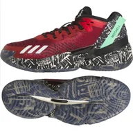 Koszykówka - Buty do koszykówki adidas D.O.N.Issue 4 IF2162 czerwone bordowy - miniaturka - grafika 1