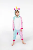 Piżamy chłopięce - Jednorożec Piżama Dzieci Kigurumi Onesie 140 146 - miniaturka - grafika 1