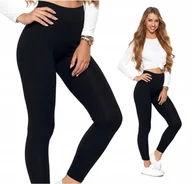 Legginsy - Legginsy mocno KRYJĄCE z wysokim stanem MORAJ getry klasyczne - L/XL - miniaturka - grafika 1